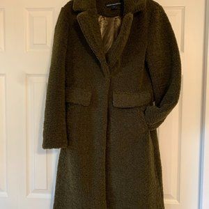 French Connection Olive Coat New No Tags